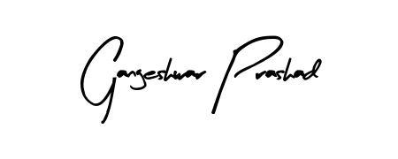 Enhance your business communications with Gangeshwar Prashad signature in Arty Signature lettering. Clean, modern, and universally compatible. Gangeshwar Prashad signature style 8 images and pictures png