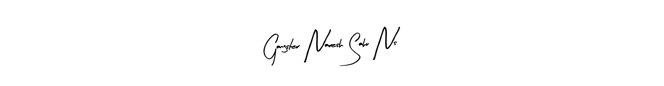 The best way (Arty Signature) to make a short signature is to pick only two or three words in your name. The name Gangster Naresh Sahu Ns include a total of six letters. For converting this name. Gangster Naresh Sahu Ns signature style 8 images and pictures png