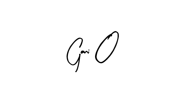 How to Draw Gani O signature style? Arty Signature is a latest design signature styles for name Gani O. Gani O signature style 8 images and pictures png