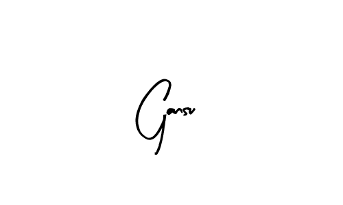 Gansu stylish signature style. Best Handwritten Sign (Arty Signature) for my name. Handwritten Signature Collection Ideas for my name Gansu. Gansu signature style 8 images and pictures png