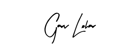 The Arty Signature signature style provides a bold statement for name Garv Lohar. Designed for business owners, executives, and leaders. Garv Lohar signature style 8 images and pictures png