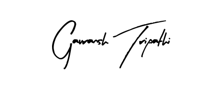 This is the best signature style for the Gauransh Tripathi name. Also you like these signature font (Arty Signature). Mix name signature. Gauransh Tripathi signature style 8 images and pictures png
