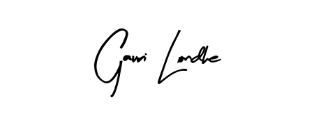 Make your name Gauri Londhe memorable on every contract using Arty Signature autograph style. Instant transparent background export available. Gauri Londhe signature style 8 images and pictures png