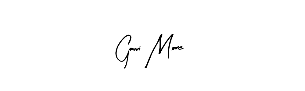 How to Draw Gauri More signature style? Arty Signature is a latest design signature styles for name Gauri More. Gauri More signature style 8 images and pictures png