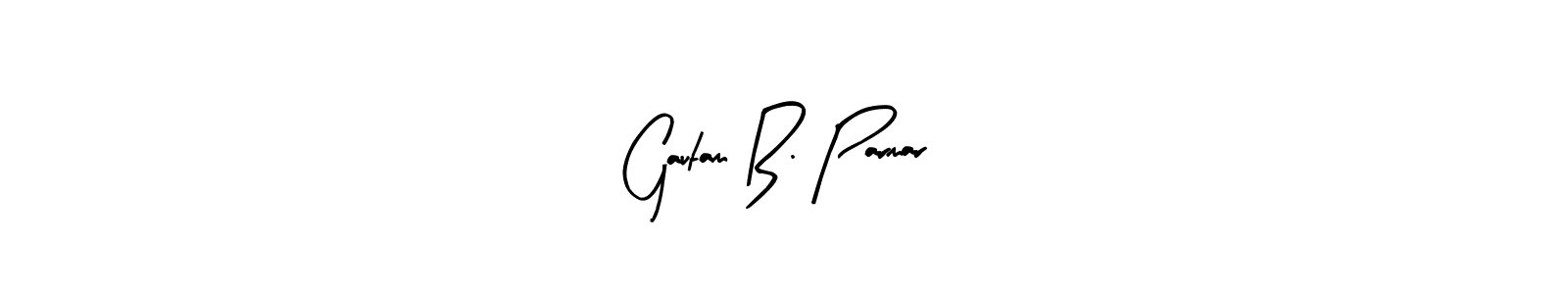 This is the best signature style for the Gautam B. Parmar name. Also you like these signature font (Arty Signature). Mix name signature. Gautam B. Parmar signature style 8 images and pictures png