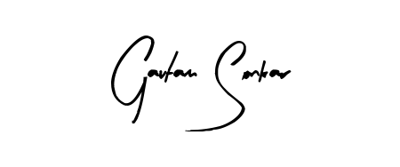 Design your own signature with our free online signature maker. With this signature software, you can create a handwritten (Arty Signature) signature for name Gautam Sonkar. Gautam Sonkar signature style 8 images and pictures png