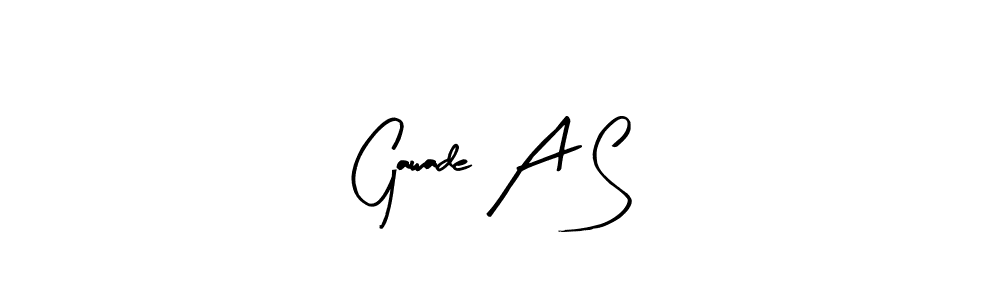 Also we have Gawade A S name is the best signature style. Create professional handwritten signature collection using Arty Signature autograph style. Gawade A S signature style 8 images and pictures png