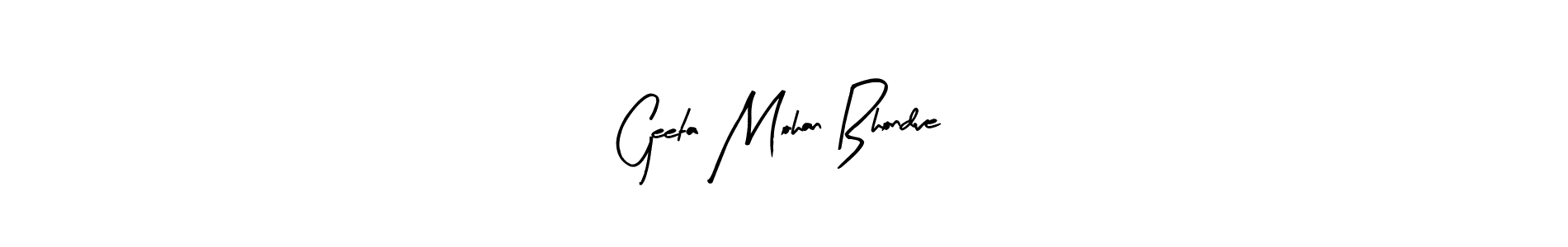 Make a short Geeta Mohan Bhondve signature style. Manage your documents anywhere anytime using Arty Signature. Create and add eSignatures, submit forms, share and send files easily. Geeta Mohan Bhondve signature style 8 images and pictures png