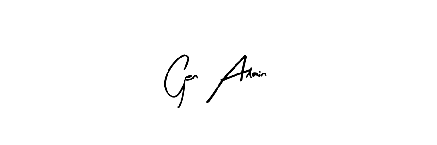 How to Draw Gen Alain signature style? Arty Signature is a latest design signature styles for name Gen Alain. Gen Alain signature style 8 images and pictures png