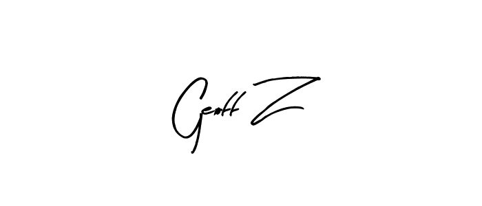 How to Draw Geoff Z signature style? Arty Signature is a latest design signature styles for name Geoff Z. Geoff Z signature style 8 images and pictures png