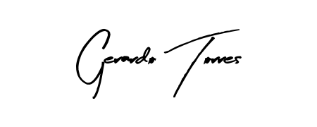 The Arty Signature typeface gives name Gerardo Torres a refined look. Suitable for certificates, diplomas, and official verification. Gerardo Torres signature style 8 images and pictures png