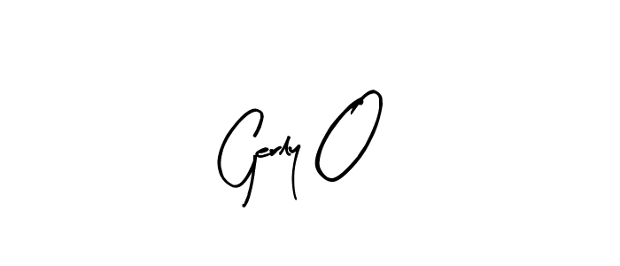 Arty Signature is a professional signature style that is perfect for those who want to add a touch of class to their signature. It is also a great choice for those who want to make their signature more unique. Get Gerly O name to fancy signature for free. Gerly O signature style 8 images and pictures png