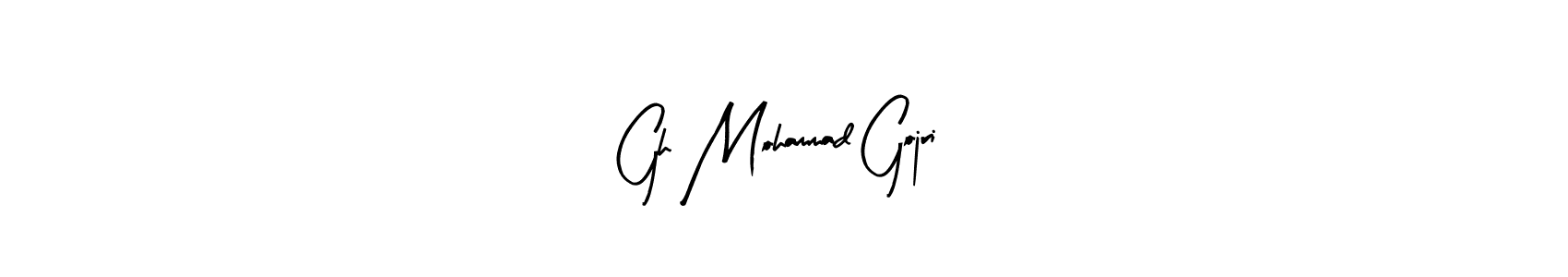 How to Draw Gh Mohammad Gojri signature style? Arty Signature is a latest design signature styles for name Gh Mohammad Gojri. Gh Mohammad Gojri signature style 8 images and pictures png