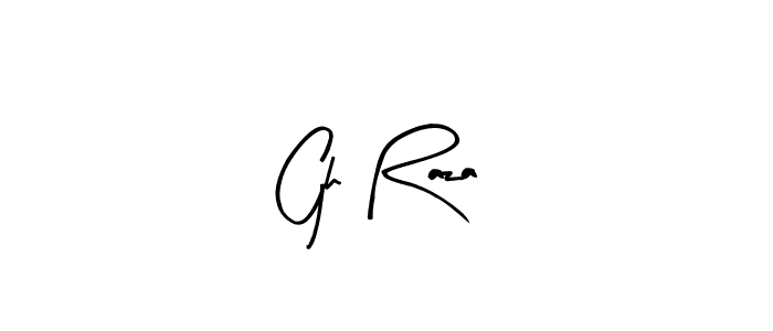 You can use this online signature creator to create a handwritten signature for the name Gh Raza. This is the best online autograph maker. Gh Raza signature style 8 images and pictures png