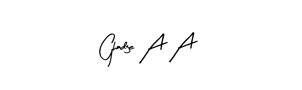 Also we have Ghadge A A name is the best signature style. Create professional handwritten signature collection using Arty Signature autograph style. Ghadge A A signature style 8 images and pictures png