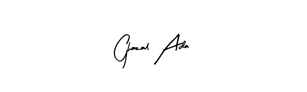 Here are the top 10 professional signature styles for the name Ghazal Ada. These are the best autograph styles you can use for your name. Ghazal Ada signature style 8 images and pictures png