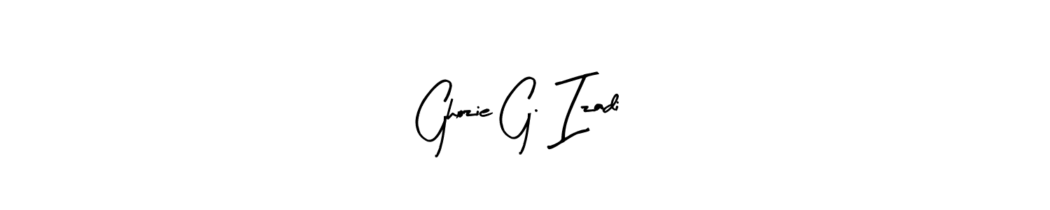 Make a beautiful signature design for name Ghozie G. Izadi. Use this online signature maker to create a handwritten signature for free. Ghozie G. Izadi signature style 8 images and pictures png