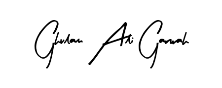 Similarly Arty Signature is the best handwritten signature design. Signature creator online. You can use it as an online autograph creator for name Ghulam Ali Garwah. Ghulam Ali Garwah signature style 8 images and pictures png