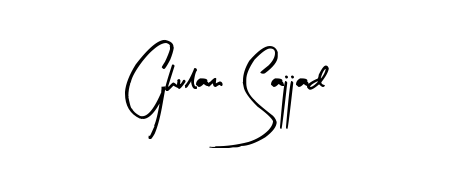Give your name Ghulam Sajjad an exquisite flair with the Arty Signature script font. Ideal for contracts, resumes, and formal letterheads. Ghulam Sajjad signature style 8 images and pictures png