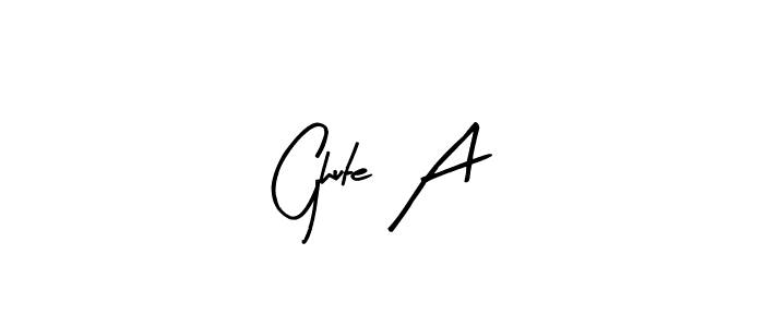 Use a signature maker to create a handwritten signature online. With this signature software, you can design (Arty Signature) your own signature for name Ghute A. Ghute A signature style 8 images and pictures png