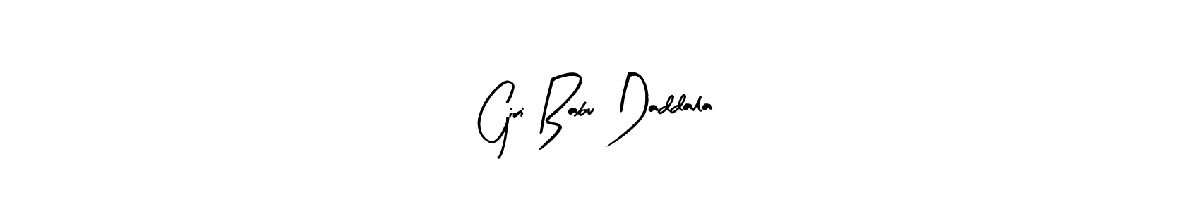 Arty Signature is a professional signature style that is perfect for those who want to add a touch of class to their signature. It is also a great choice for those who want to make their signature more unique. Get Giri Babu Daddala name to fancy signature for free. Giri Babu Daddala signature style 8 images and pictures png