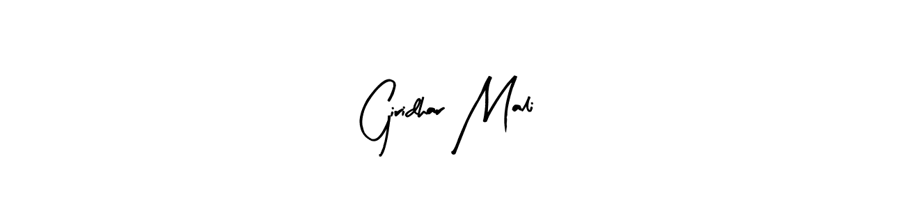 Create a beautiful signature design for name Giridhar Mali. With this signature (Arty Signature) fonts, you can make a handwritten signature for free. Giridhar Mali signature style 8 images and pictures png