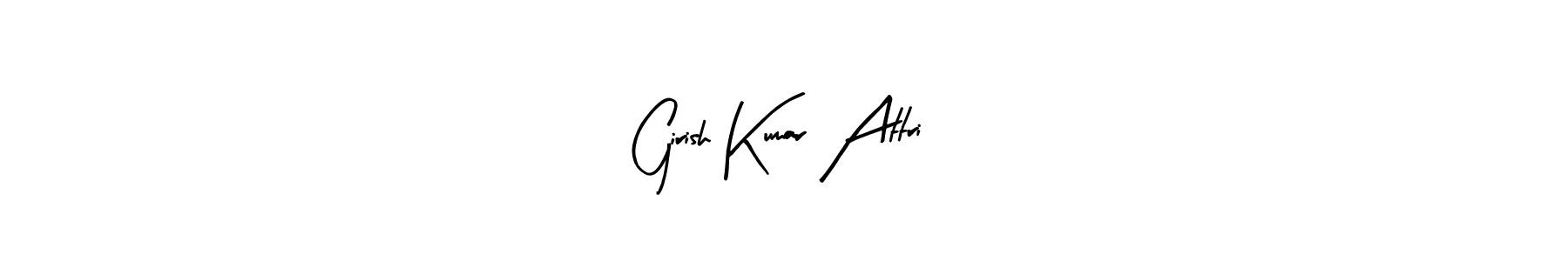Here are the top 10 professional signature styles for the name Girish Kumar Attri. These are the best autograph styles you can use for your name. Girish Kumar Attri signature style 8 images and pictures png