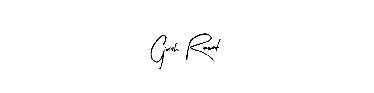 Girish Rawat stylish signature style. Best Handwritten Sign (Arty Signature) for my name. Handwritten Signature Collection Ideas for my name Girish Rawat. Girish Rawat signature style 8 images and pictures png