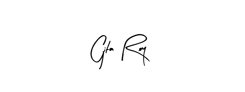 Here are the top 10 professional signature styles for the name Gita Roy. These are the best autograph styles you can use for your name. Gita Roy signature style 8 images and pictures png