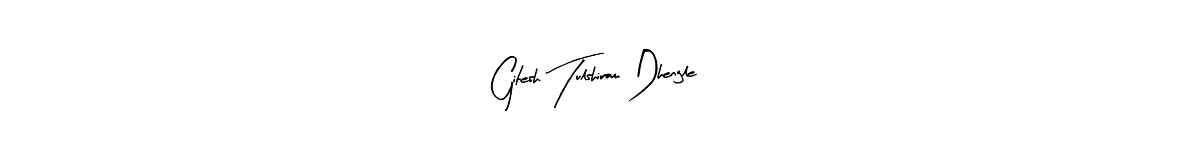 Gitesh Tulshiram Dhengle stylish signature style. Best Handwritten Sign (Arty Signature) for my name. Handwritten Signature Collection Ideas for my name Gitesh Tulshiram Dhengle. Gitesh Tulshiram Dhengle signature style 8 images and pictures png