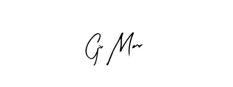 How to make Giu Monr name signature. Use Arty Signature style for creating short signs online. This is the latest handwritten sign. Giu Monr signature style 8 images and pictures png