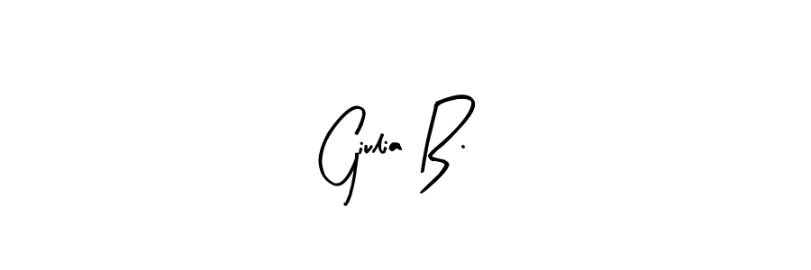 The best way (Arty Signature) to make a short signature is to pick only two or three words in your name. The name Giulia B. include a total of six letters. For converting this name. Giulia B. signature style 8 images and pictures png