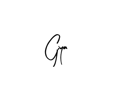 Make a beautiful signature design for name Giya. With this signature (Arty Signature) style, you can create a handwritten signature for free. Giya signature style 8 images and pictures png