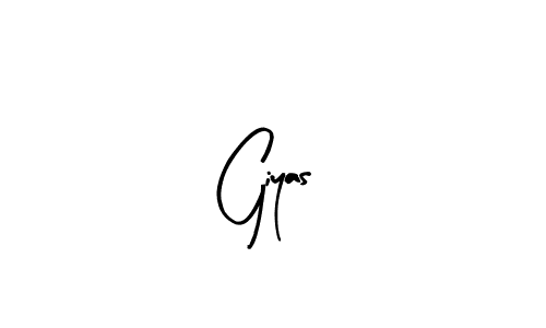 Create a beautiful signature design for name Giyas. With this signature (Arty Signature) fonts, you can make a handwritten signature for free. Giyas signature style 8 images and pictures png