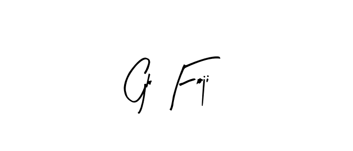 Once you've used our free online signature maker to create your best signature Arty Signature style, it's time to enjoy all of the benefits that Gk Foji name signing documents. Gk Foji signature style 8 images and pictures png