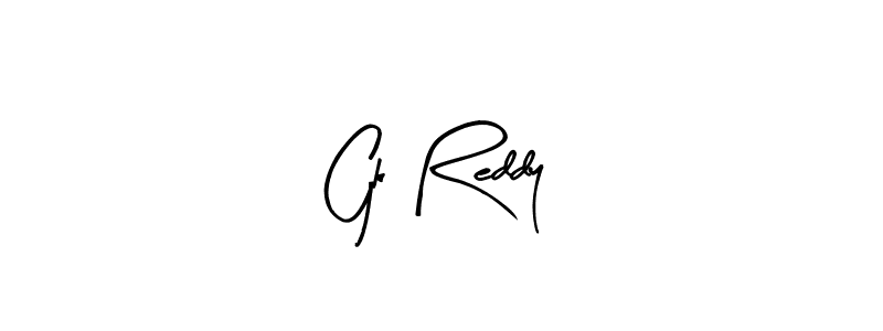 Create a beautiful signature design for name Gk Reddy. With this signature (Arty Signature) fonts, you can make a handwritten signature for free. Gk Reddy signature style 8 images and pictures png