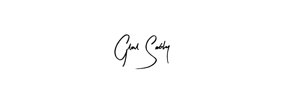 Use a signature maker to create a handwritten signature online. With this signature software, you can design (Arty Signature) your own signature for name Glal Sobhy. Glal Sobhy signature style 8 images and pictures png