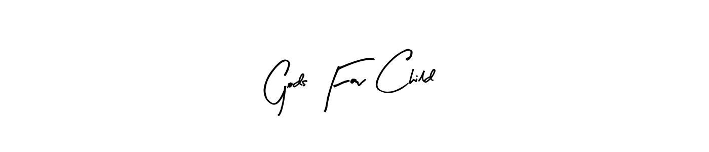Use a signature maker to create a handwritten signature online. With this signature software, you can design (Arty Signature) your own signature for name Gods Fav Child. Gods Fav Child signature style 8 images and pictures png