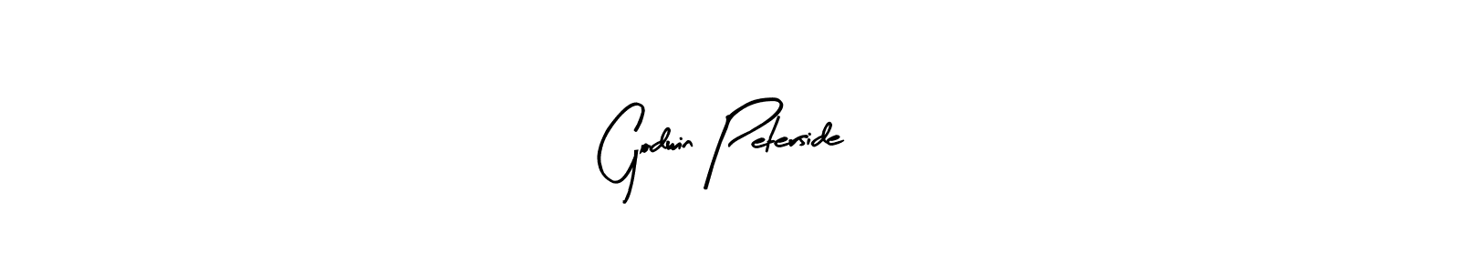 Arty Signature is a professional signature style that is perfect for those who want to add a touch of class to their signature. It is also a great choice for those who want to make their signature more unique. Get Godwin Peterside name to fancy signature for free. Godwin Peterside signature style 8 images and pictures png