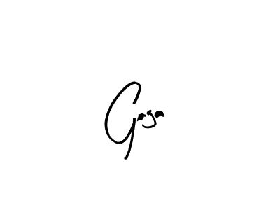How to make Goga name signature. Use Arty Signature style for creating short signs online. This is the latest handwritten sign. Goga signature style 8 images and pictures png