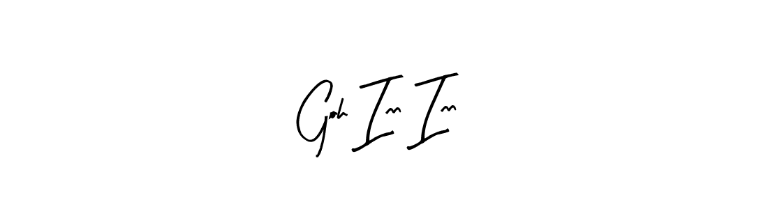 Design your own signature with our free online signature maker. With this signature software, you can create a handwritten (Arty Signature) signature for name Goh Inn Inn. Goh Inn Inn signature style 8 images and pictures png