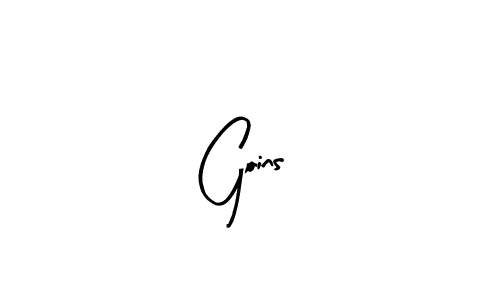 if you are searching for the best signature style for your name Goins. so please give up your signature search. here we have designed multiple signature styles  using Arty Signature. Goins signature style 8 images and pictures png