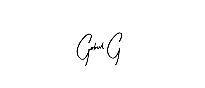 You should practise on your own different ways (Arty Signature) to write your name (Gokul G) in signature. don't let someone else do it for you. Gokul G signature style 8 images and pictures png