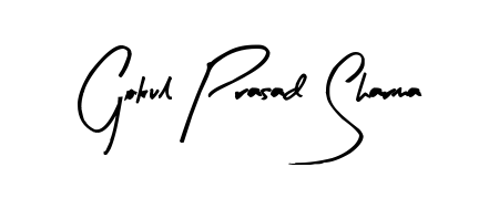 You can use this online signature creator to create a handwritten signature for the name Gokul Prasad Sharma. This is the best online autograph maker. Gokul Prasad Sharma signature style 8 images and pictures png