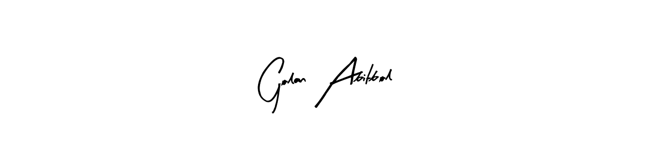 Also we have Golan Abitbol name is the best signature style. Create professional handwritten signature collection using Arty Signature autograph style. Golan Abitbol signature style 8 images and pictures png