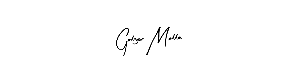 if you are searching for the best signature style for your name Golger Molla. so please give up your signature search. here we have designed multiple signature styles  using Arty Signature. Golger Molla signature style 8 images and pictures png