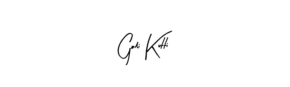 Use a signature maker to create a handwritten signature online. With this signature software, you can design (Arty Signature) your own signature for name Goli Kutti. Goli Kutti signature style 8 images and pictures png