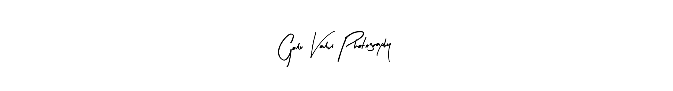 Similarly Arty Signature is the best handwritten signature design. Signature creator online .You can use it as an online autograph creator for name Golu Valvi Photography. Golu Valvi Photography signature style 8 images and pictures png