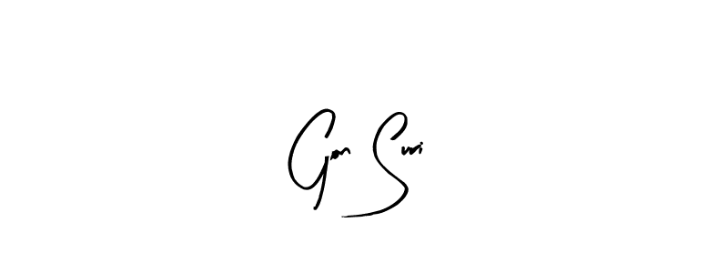 Also You can easily find your signature by using the search form. We will create Gon Suri name handwritten signature images for you free of cost using Arty Signature sign style. Gon Suri signature style 8 images and pictures png