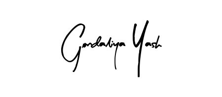 Gondaliya Yash stylish signature style. Best Handwritten Sign (Arty Signature) for my name. Handwritten Signature Collection Ideas for my name Gondaliya Yash. Gondaliya Yash signature style 8 images and pictures png